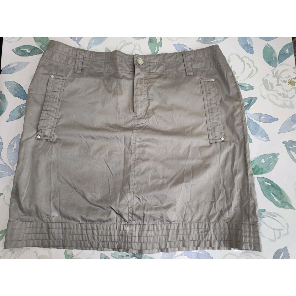 Ralph Lauren Golf Skort Skirt Shorts Metallic Silver Size 10 Preppy Athletic